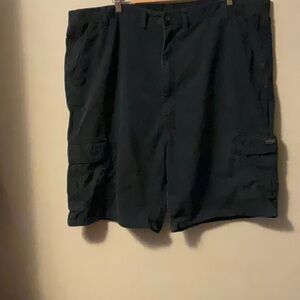 Black Cargo Shorts with Classic Design